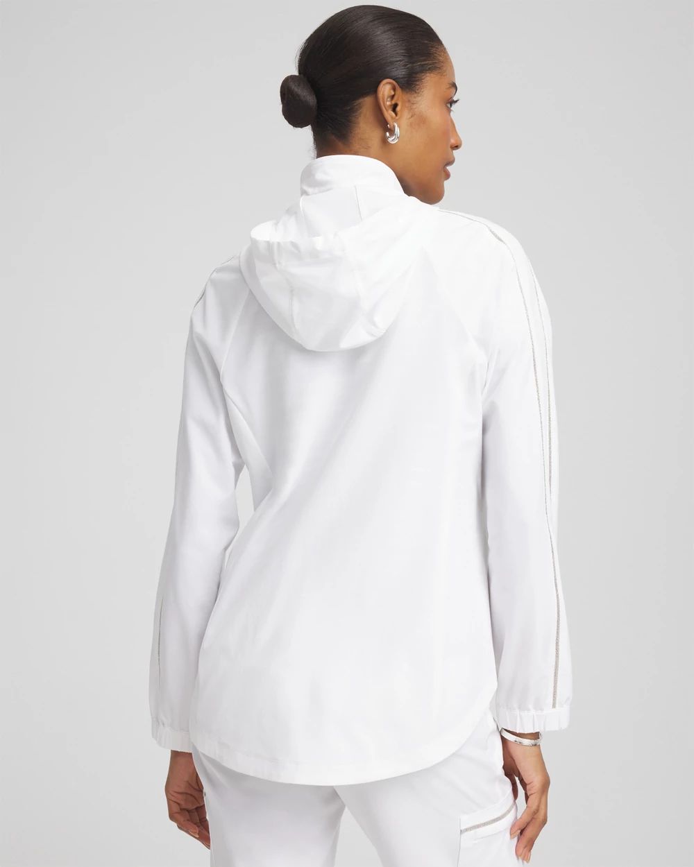 Zenergy® UPF Neema Zip-Front Caviar Trim Jacket | Chico's